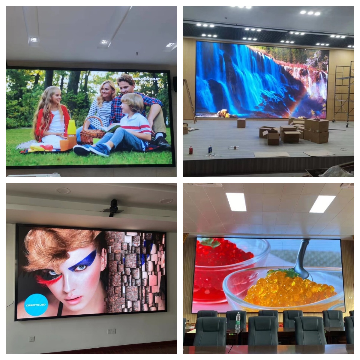 Wide Viewing Angle LED Indoor Display P8 Cabinet 640*640mm LED Module