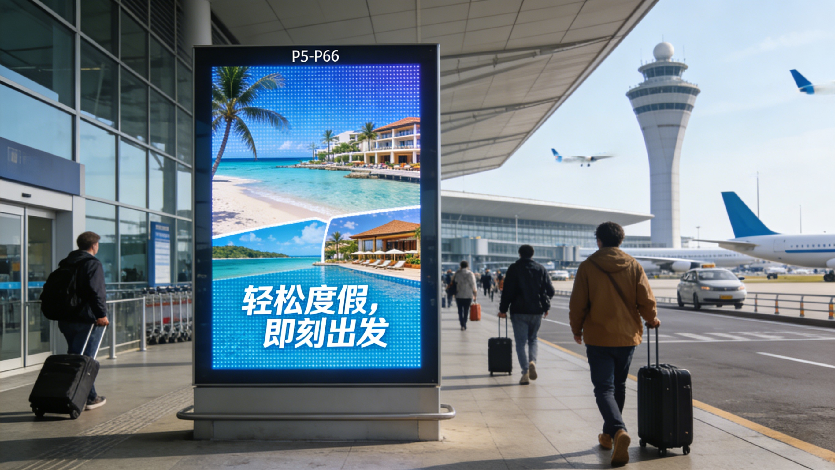 Outdoor airport advertising campaigns